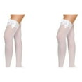 thumbnail image 3 of Justharion Breathable And Stylish Passion Knee High Tube Stockings Soft And Fashionable white bowknot 2Set, 3 of 6