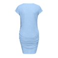 thumbnail image 6 of BLTIBY 2024 Womens Maternity Dresses Sleeveless Printed Summer Skirts Fashion Round Neck Slim Casual Breastfeeding Knee Length Dress Sky Blue XL, 6 of 6
