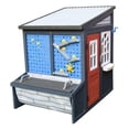 thumbnail image 5 of iYofe Outdoor Playhouse for Kids, Wooden Play House with Workbench & Accessories, Kids Outdoor Play Toys for Backyard, 5 of 8