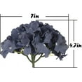 thumbnail image 4 of Silk Hydrangea Heads Artificial Flowers Heads with Stems for Home Wedding Decor,Pack of 10 (White), 4 of 5