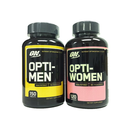 OPTIMUM NUTRITION Opti-Men 150 comprimés de multivitamines + Opti-Femmes 120 comprimés