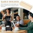 thumbnail image 5 of 20pcs Wooden Business Card Holders Name Card Display Stands Photo Note Holder Desk Organizer, 5 of 6