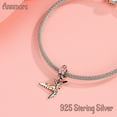thumbnail image 2 of ROSIANNA 925 Sterling Silver Charm for Bracelets Hummingbird Dangle Charms Women Girl Bracelet Charm Gift, 2 of 7