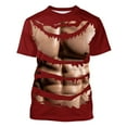 thumbnail image 5 of SCSAlgin Muscle Tee Shirts for Men Funny T-Shirt with Abdominal Muscle 3D Printed Graphics, 5 of 5