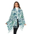 thumbnail image 3 of FORMRS Womens Scarf Winter Soft Long Big Warm Shawls Wrap Tassel Scarves, Beautiful Leaves Pattern, 3 of 9