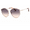 Rose Gold/Peach, variant on Salvatore Ferragamo SF 264S Metal Womens Irregular Sunglasses Gold 60mm Adult