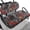 Red Camouflage Leaf Pattern, variant on Pzuqiu Grizzly Bear Floral Flag 2-Piece Golf Cart Seat Covers | Breathable Washable | Universal Fit for Most 2-Seater Golf Carts