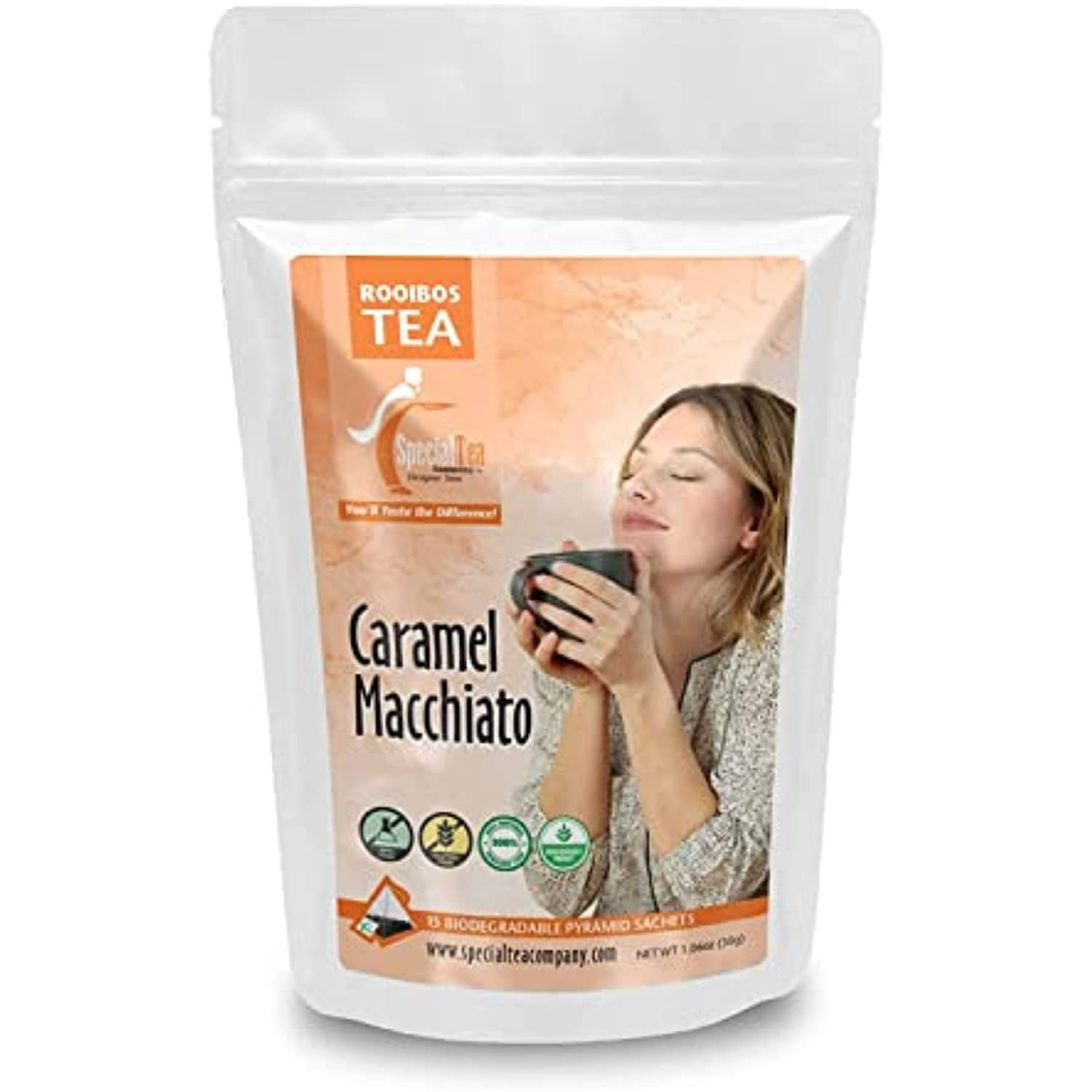 Caramel Macchiato Rooibos Tea Pyramid 15 Sachets