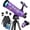 purple, variant on Telescope for Adults & Kids Beginners, 80mm Aperture 500mm Telescopes for Adults Astronomy, (20X-150X) Portable Refractor Telescope Kit with Decorate Stickers, Backpack, Phone Adapter-Black