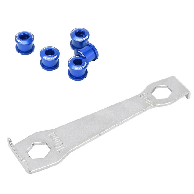 Single Chainring , Chainring Nuts Corrosion Resistance High Hardness For Outdoor For Home For Bicycle Blue,Red