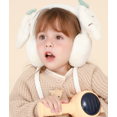 thumbnail image 4 of Orejeras de invierno para niños, cálidas orejeras de felpa a prueba de viento, lindas orejeras para niños y niñas que pueden mover las orejas y calentarlas (blanco) JAMW Sencillez, 4 of 5