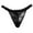 Black, variant on BYHONG Sexy European Open Low Waist Sexy Women's Underwear One Thread Women's T Shirts Thong Women Panties White One Size