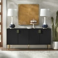 thumbnail image 3 of Lifestorey  Tabaria Mid-Century Four Door Sideboard/Buffet Midnight Blue, 3 of 4