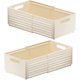 thumbnail image 1 of Contenedores de almacenamiento de plástico plegables retráctiles con asas, caja de almacenamiento de fácil montaje para artículos diversos, ropa, contenedor de cocina, separadores de cajones,, 1 of 7