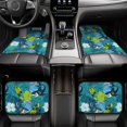 thumbnail image 7 of Pofeuu Shark And Leaves Print Car Foot Mat Set of 4 Pieces - All-Weather Full Set Floor Mats for Cars Trucks SUVs, 7 of 7