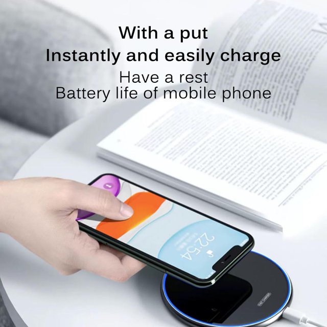 Ultra-Thin Wireless Charging Desktop Phone Fast Charge USB daily life Wireless Charging Pad