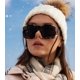 thumbnail image 2 of Gafas de Sol AIEYEZO Cuadradas Sobredimensionadas con Visera Plana en Negro/Gris, 2 of 7