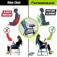 thumbnail image 3 of STRONGBACK Outdoor Chair Director Portable Camping Chair with Lumbar Support - Cupholder &Pocket Included - Heavy-Duty Foldable Chair - Rocker/Blue, 3 of 9
