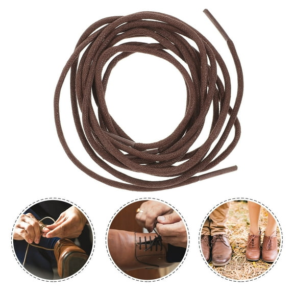 Squalise 1 Pair Shoe String Waxed Shoe Laces Round Shoelace For Shoes Sneaker Boot