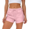 thumbnail image 5 of LEKWK Running Shorts for Women with Liner High Waisted Drawstring Shorts with Zipper Pockets Quick Dry Slim Fit Comfy Workout Shorts for Summer Athletic Gym Yoga, 5 of 9
