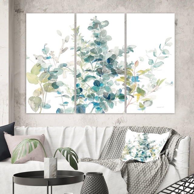 Designart - Eucalyptus Natural Element - Farmhouse Canvas Art