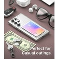 thumbnail image 2 of Ringke Fusion Card Case Compatible with Samsung Galaxy S22 Ultra, Transparent Hard Back Built-in Slim Card Holder Wallet - Clear, 2 of 9