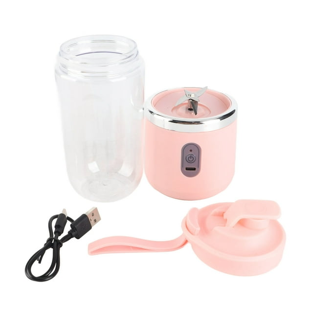 Licuadora portátil de 400 ml, 6 cuchillas, 22000 rpm, 1500 mAh, de grado alimenticio, PCTG, carga USB, para viajes, frutas, verduras y café.
