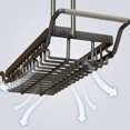 thumbnail image 5 of Organizador de fregadero de cocina, soporte de almacenamiento para fregadero de cocina para esponja, paño, cepillo, líquido lavavajillas, organizador de drenaje telescópico de acero inoxidable, L, 42,, 5 of 5