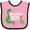 Pink and Black, variant on Inktastic Granddads Boy Grandson Dinosaur Boys Baby Bib