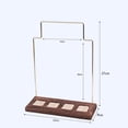 thumbnail image 5 of lionlar Jewelry Organizer Stand, Hanging Rack for Watches Anklets Countertop Tradeshow Tall+Rings Base, 5 of 5