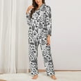 thumbnail image 2 of Fotbe Fall Forest Pattern Long Sleeve Pajama Set for Women,Sleepwear Set,2-piece Loungewear Set,Soft PJs Comfy Nightwear with Pockets -XX-Large, 2 of 7