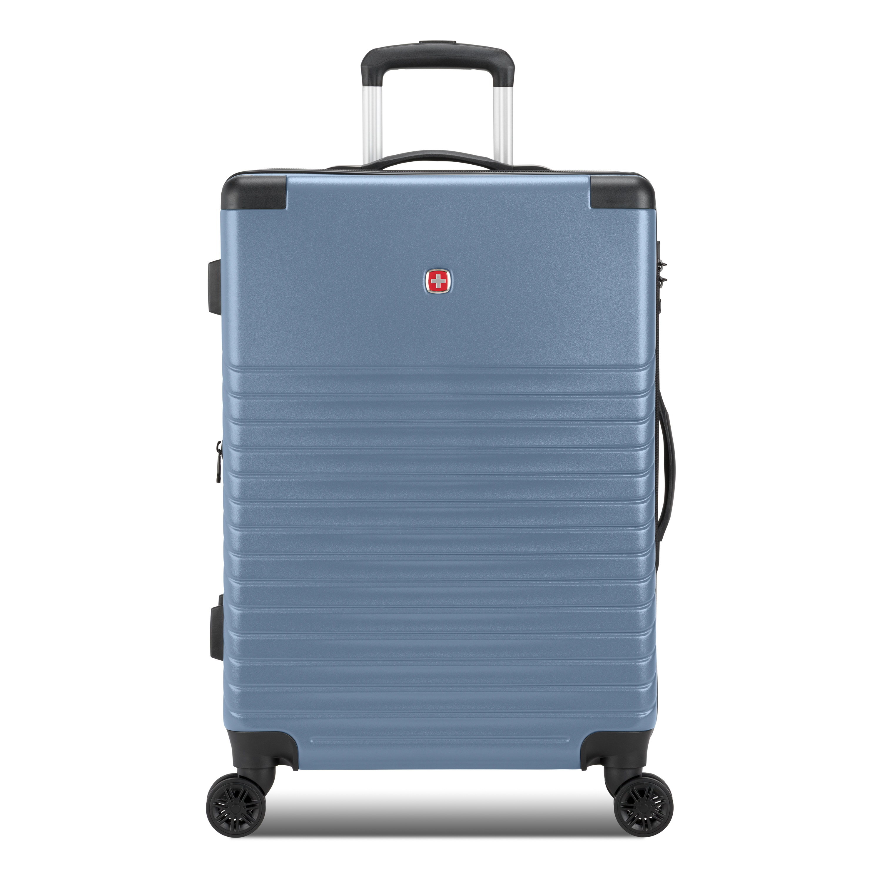 SWISSGEAR Edge Hardside Medium Checked Spinner, Slate Blue