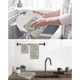 thumbnail image 5 of Sage Green Boho Kitchen Dish Towels for Drying Dishes Set of 4, Vintage Abstract Art Ethnic Tribe Waffle Weave Microfiber Hand Tea Bathroom Towels Quick Dry & Absorbent Towel 15.7x23.6, 5 of 7