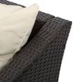 thumbnail image 6 of Estelle 4 Piece Outdoor Wicker Chat Set, Multibrown and Beige, 6 of 15