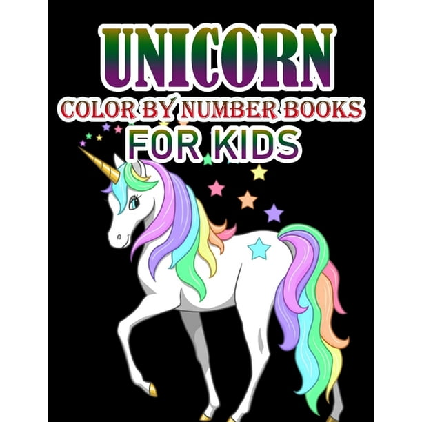 Rimas Press House - Unicorn Color By Number Books For Kids ...