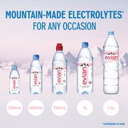evian Natural Spring Drinking Water, 1 L, 6 Pack Bottles