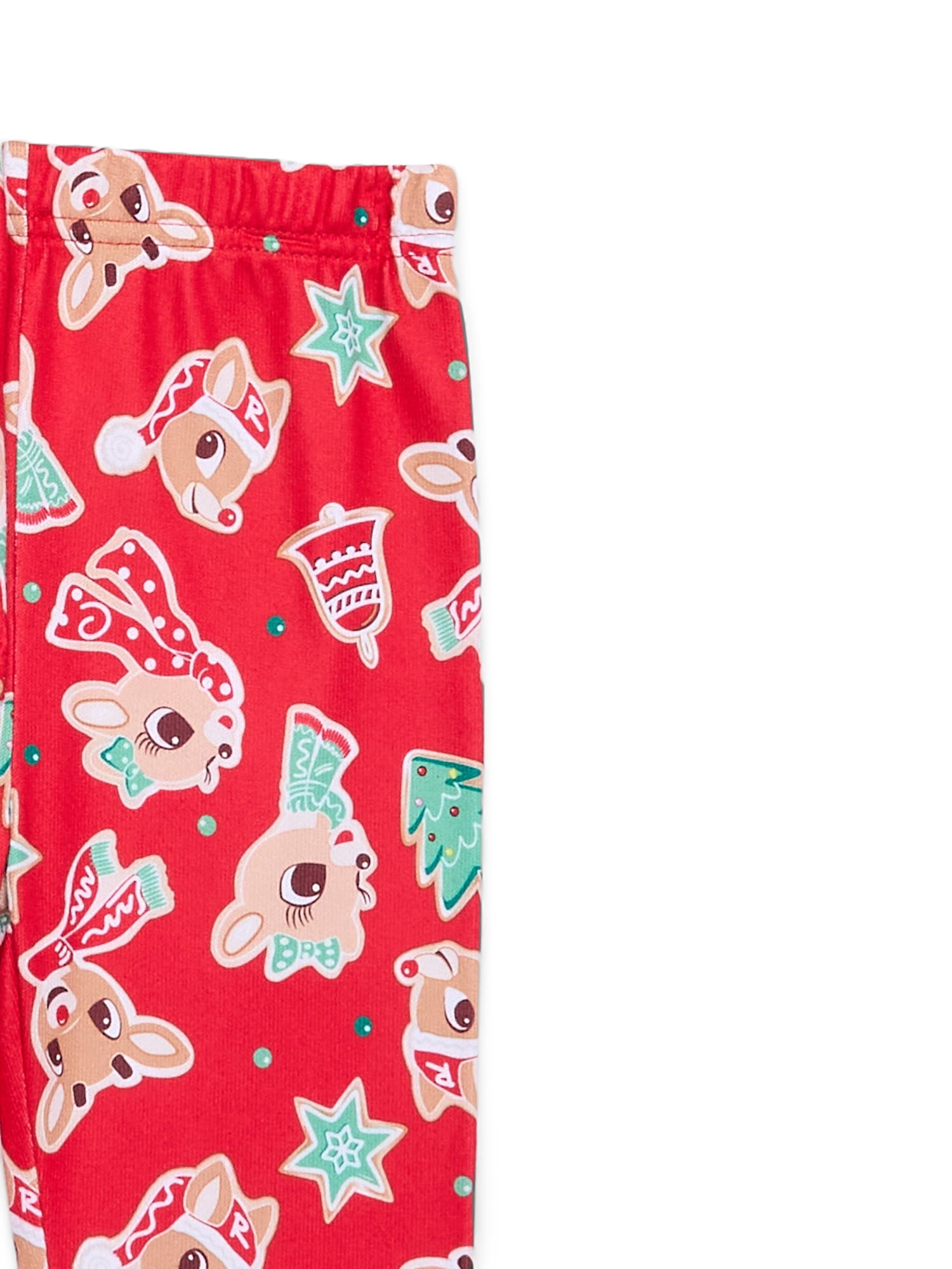 Character Toddler Christmas Snug Fit Top and Pants, 2-Piece Pajama Set, Sizes 12M-5T