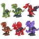 thumbnail image 1 of Juguetes de dinosaurios 6 piezas de juguetes de dinosaurios ensamblados, juguetes de construcción, bricolaje con caja de almacenamiento para niños Magideal Juguetes de dinosaurios, 1 of 6