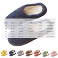 thumbnail image 4 of Puntoco Women's Solid Color House Slippers Fuzzy Plush Warm Indoor Cozy House Shoes Non-Slip Memory Foam, 4 of 5