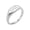 Silver, variant on Women's Stainless Steel Oval Signet Ring Engraved with 11:11 Angel Number Minimalist Statement Band Silver Size 8