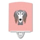 thumbnail image 1 of "Caroline's Treasures - Luz nocturna de cerámica Saluki rosa con tablero de ajedrez, 6 x 4, multicolor" Caroline's Treasures BB1229CNL, 1 of 1
