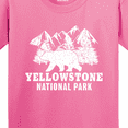 thumbnail image 4 of Inktastic Yellowstone National Park with Bear Mountains and Trees Youth T-Shirt, 4 of 5