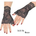 thumbnail image 3 of Nvzi Vestido de novia corto de encaje con medias mangas, 3 of 5