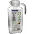 thumbnail image 2 of Luminarc 57.5 Ounce Clear Quadro Jug with White Lid & Infuser Tube, 2 of 9