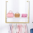 thumbnail image 5 of Gold Clothing Display Garment Rack Detachable Wall Mounted 39.37in, 5 of 14