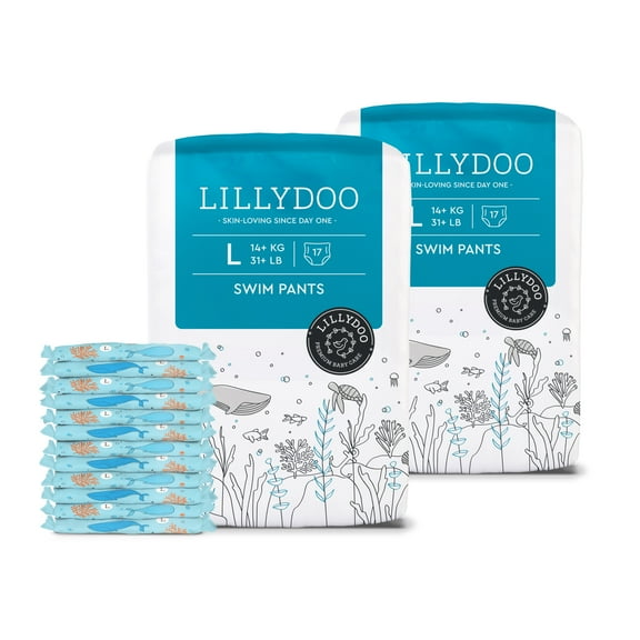 Baby Swim Diapers - Size Large (31  lbs), 34 Count (Select for More Options)