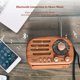 thumbnail image 2 of Altavoz Bluetooth ONCHEER, radio vintage portátil, estilo retro, 2 of 7