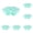 Mint Green, variant on 1 PCS Frozen Dog Food Mold Small with Lid, Silicone Pet Ice Tray Mold for Freezing Homemade Pet Food and Purees, Reusable Freezer Container for Dog Cat Meal Prep, Ice Cube Tray for Drinks