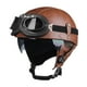 thumbnail image 4 of Casco de motocicleta medio casco con forro extraíble, casco abierto creativo Marrón M, 4 of 9