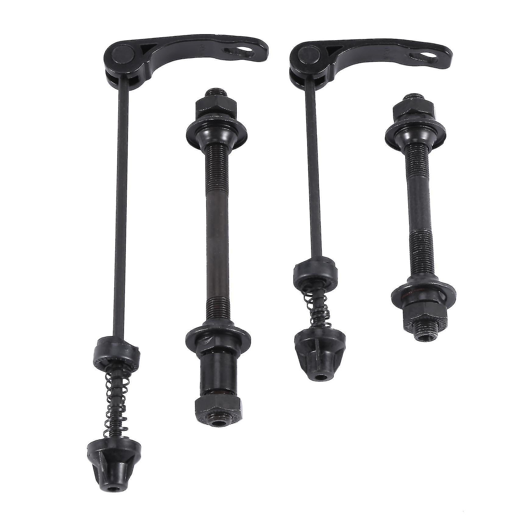 Unique Bargains 2 Pcs Vélo Rapide Desserrage Essieux Brochettes avant Arrière 15cm 5.91' 19cm 7.48' Ton Or pour Montagne MTB
